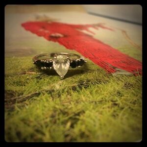 Vintage Silver and Black Ring